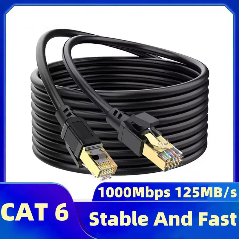 Cat 6 Flat Ethernet Cable RJ45 High-Speed Network 5M–30M Ethernet Network Cable Nixie