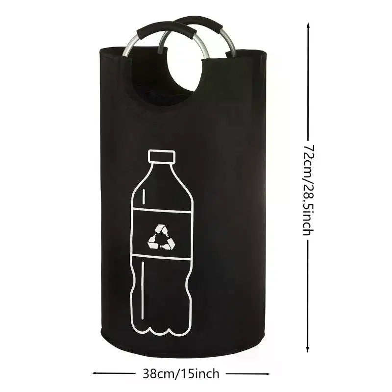 82L Folding Recycling Bag – Large Bottle Storage Bin & Organizer Folding Recycling Bin Nixie
