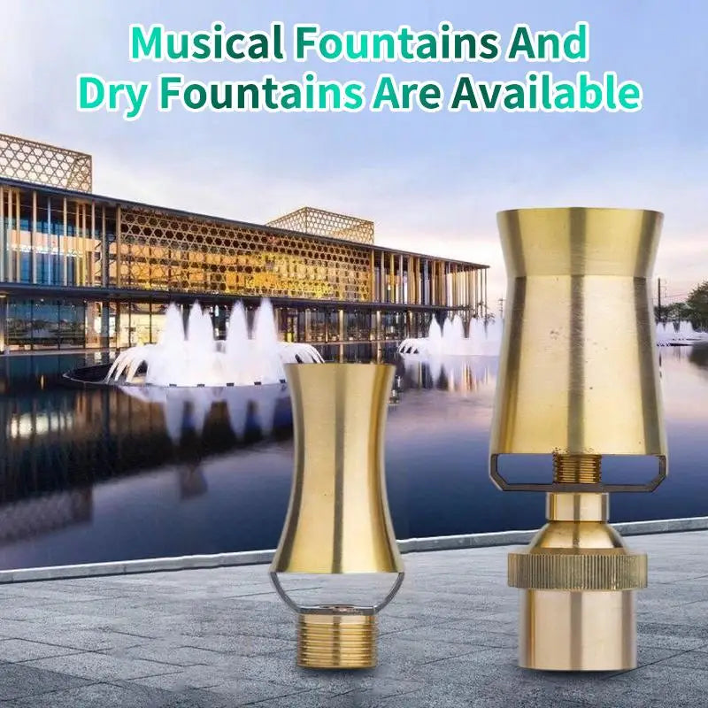 Brass Cedar Tower Ice Fountain Nozzle – Pool Water Feature Fountain Nozzle Nixie
