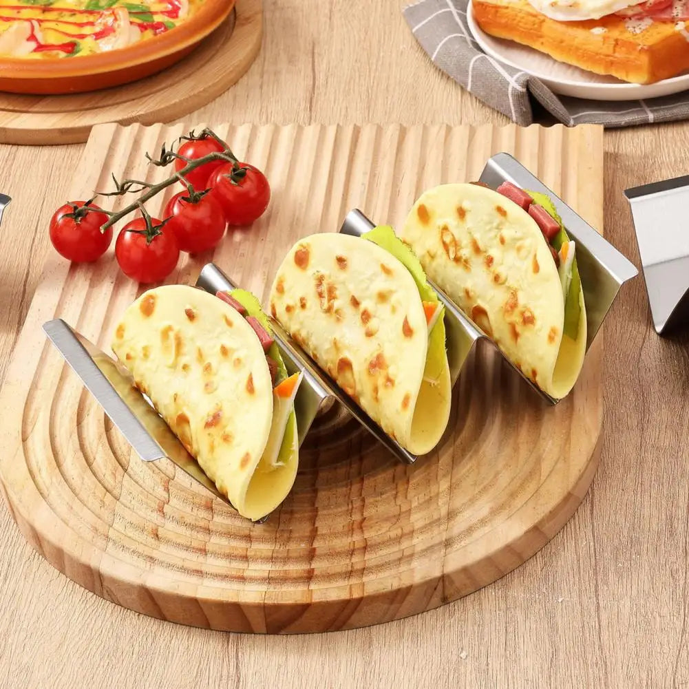 Stainless Steel Taco Tortilla Holder Stand 2/3/4-Slot Taco Holder Stand Nixie