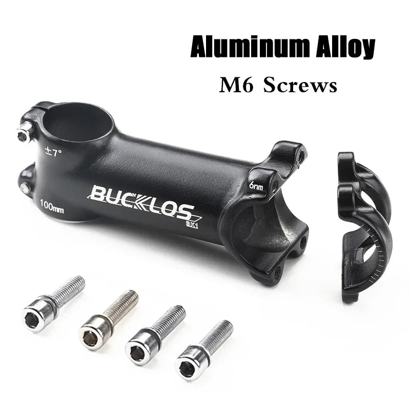 BUCKLOS Ultralight Aluminum Bike Stem 7/17/22° MTB Road 60-100mm Bicycle Stem Nixie