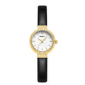 Roman Scale Quartz Watch – Leather Band, Water Resistant Quartz Wristwatch Nixie Gold