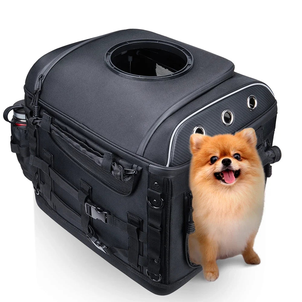 Motorcycle Pet Carrier Bag – Rear Seat Dog & Cat Bag Motorcycle Pet Carrier Nixie Type A
