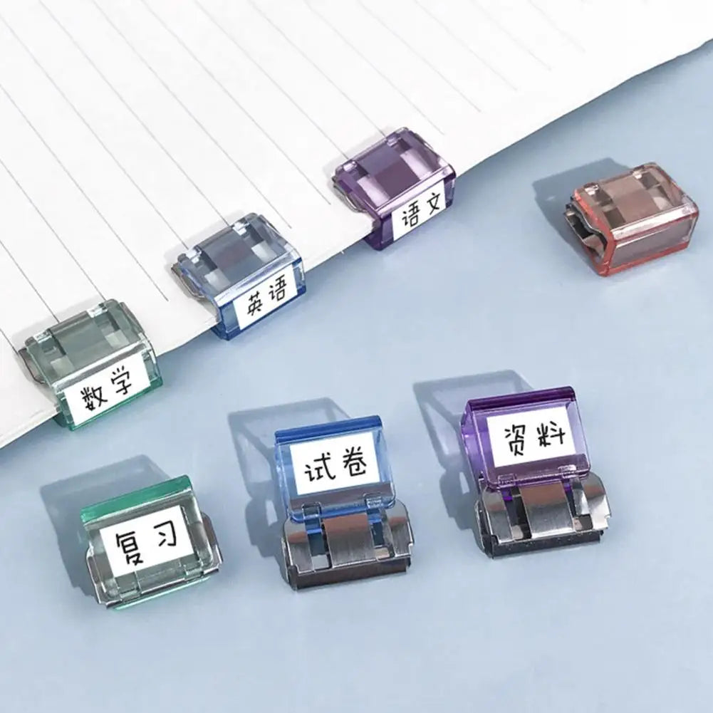 Transparent Push Clips with Storage Case | 20 or 40 Pcs Binder Clips Set Nixie