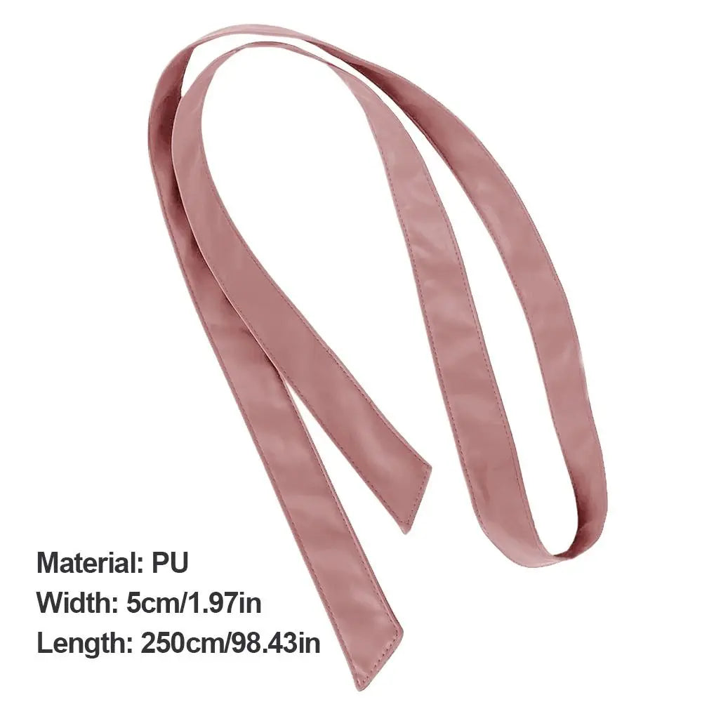 PU Leather Tie Belt No Buckle | Arrowhead Design 5×250cm