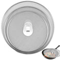 3-Piece Stainless Steel Splatter Screen Set with Foldable Handle