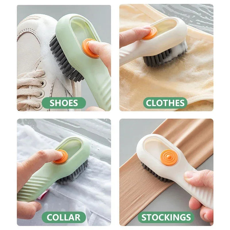 Long Handle Soft Bristle Shoe & Clothes Cleaning Brush Cleaning Brush Nixie