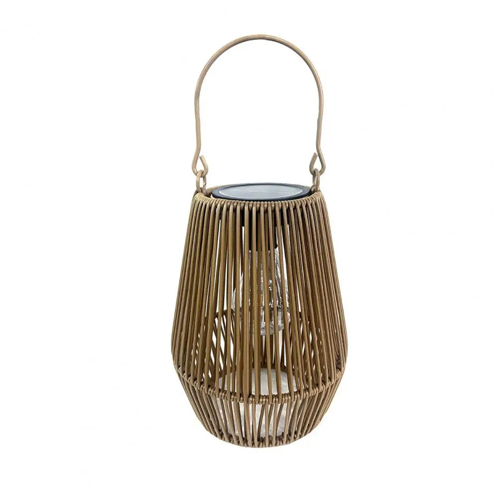 Woven Solar Lantern – Auto On/Off Outdoor Hanging Light Solar Outdoor Lantern Nixie A