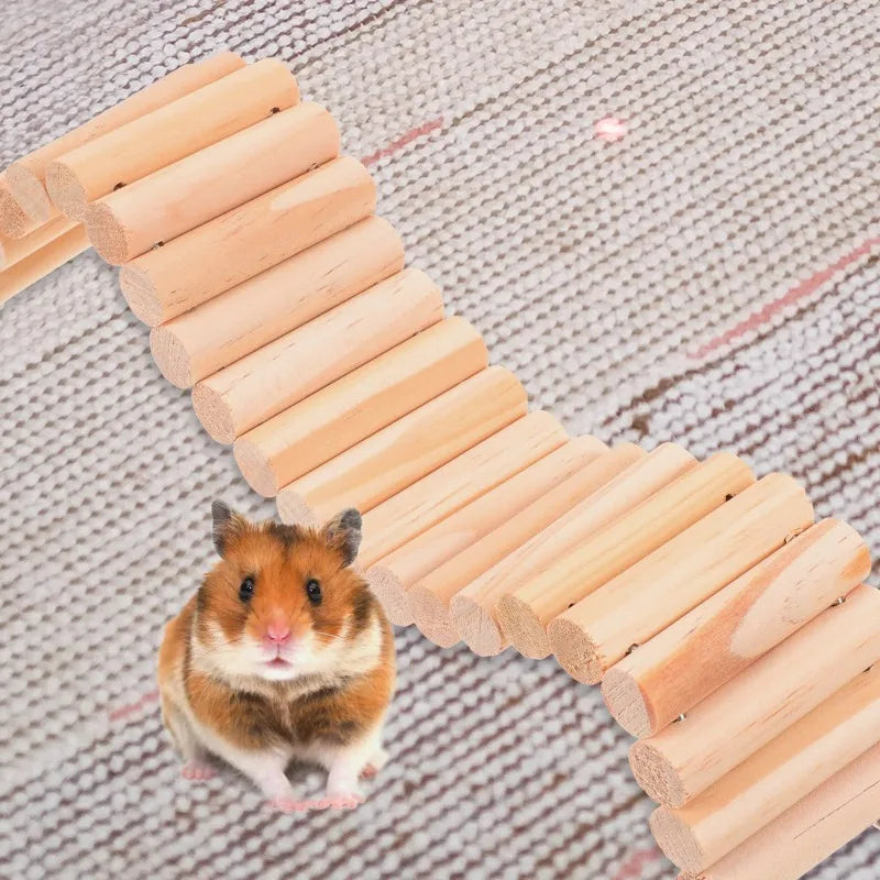 Wooden Hamster Climbing Ladder – Small Pet Training Rack Small Pet Climbing Toy Nixie