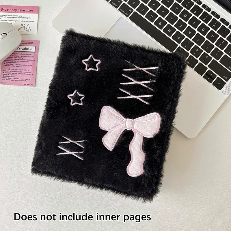 Cute Bow Plush A6 Kpop Photocard Album & Card Holder Photo Card Album Nixie A4