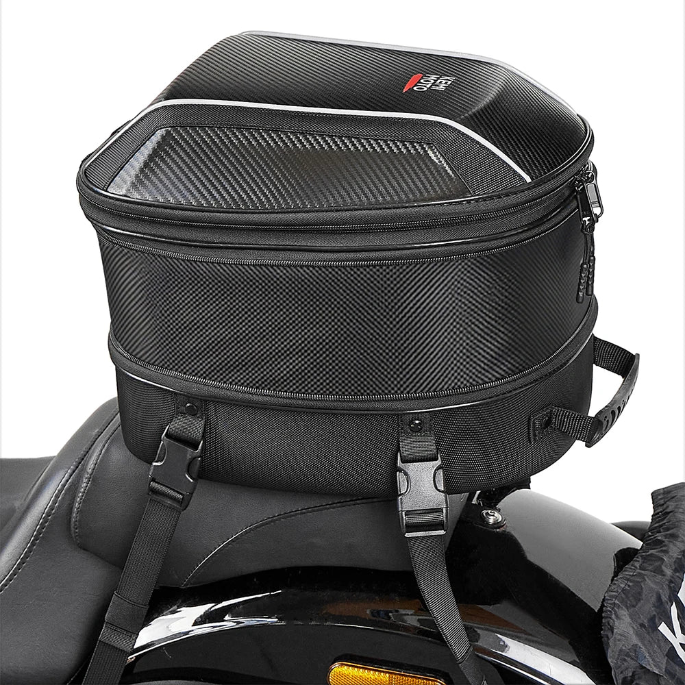 KEMITOUR EVA Motorcycle Tail Bag with Combination Lock Motorcycle Tail Bag Nixie