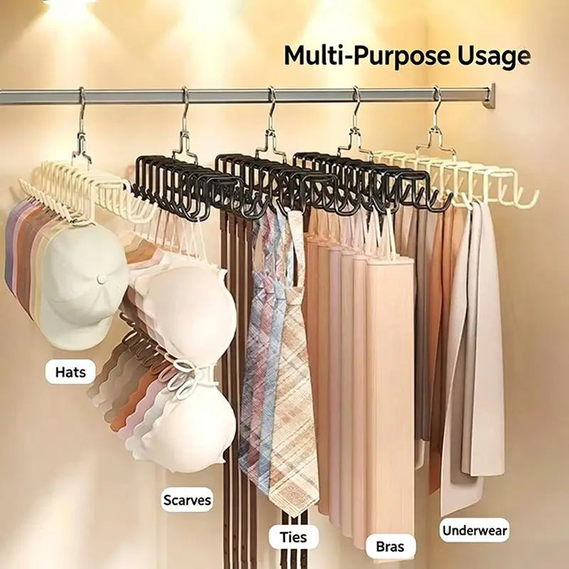 360° Rotating 20-Hook Clothes Hanger | Closet Organizer