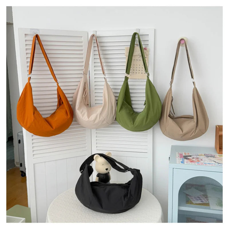 Women's Large Capacity Nylon Crossbody Hobo Bag | Nixie Crossbody Shoulder Bag Nixie