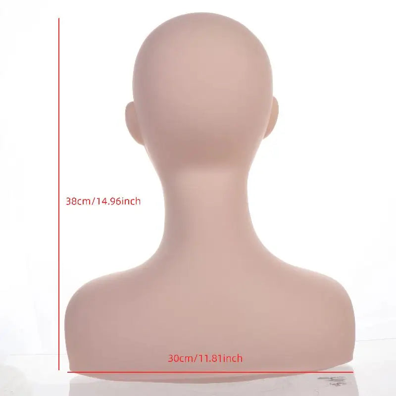 Cosmetology Mannequin Head Half Body PVC Silicone Makeup Practice Cosmetology Mannequin Head Nixie