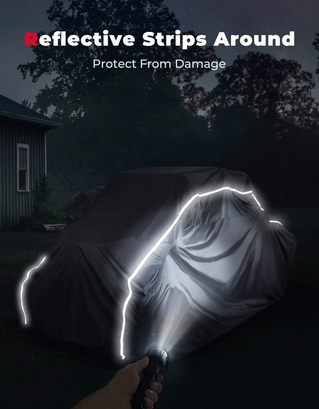 KEMIMOTO 4-Seater UTV Cover | Waterproof Oxford Fabric UTV Protective Cover Nixie