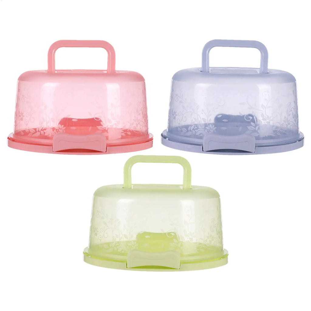 Transparent Dome Cake Carrier with Airtight Lid & Handle Cake Carrier Nixie