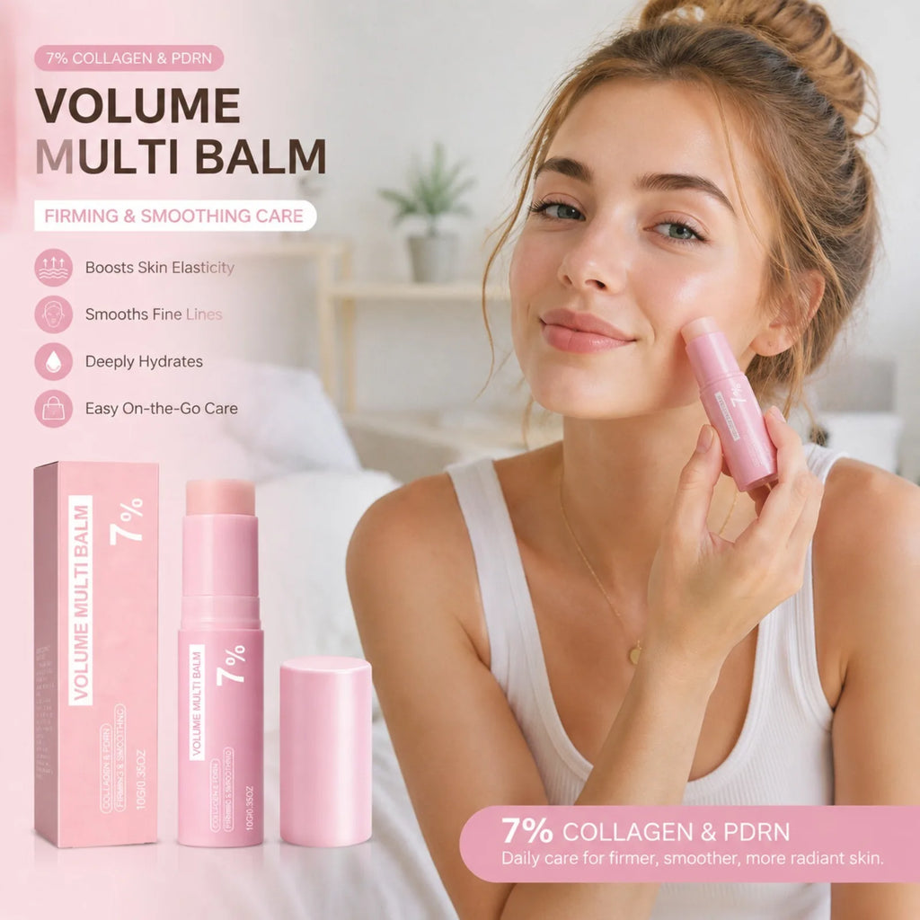 7% PDRN Pink Collagen Multi Balm – Face, Lip & Eye Moisturizer Collagen Balm Stick Nixie