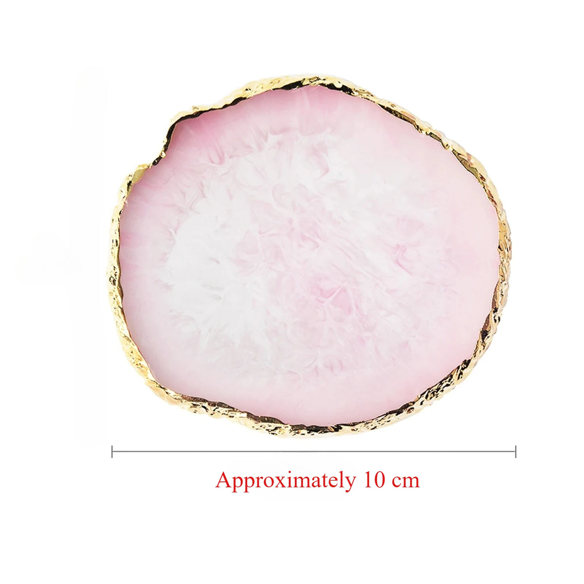 Round Resin Agate Nail Art Palette – Gel Polish Mixing Tray Tool