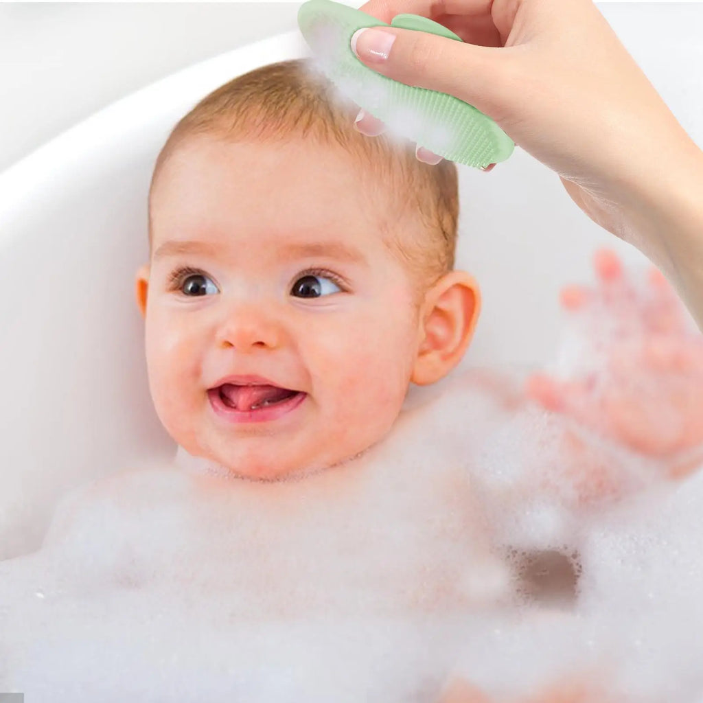 Baby Silicone Scalp Scrubber & Shampoo Brush for Toddlers Baby Bath Brush Nixie