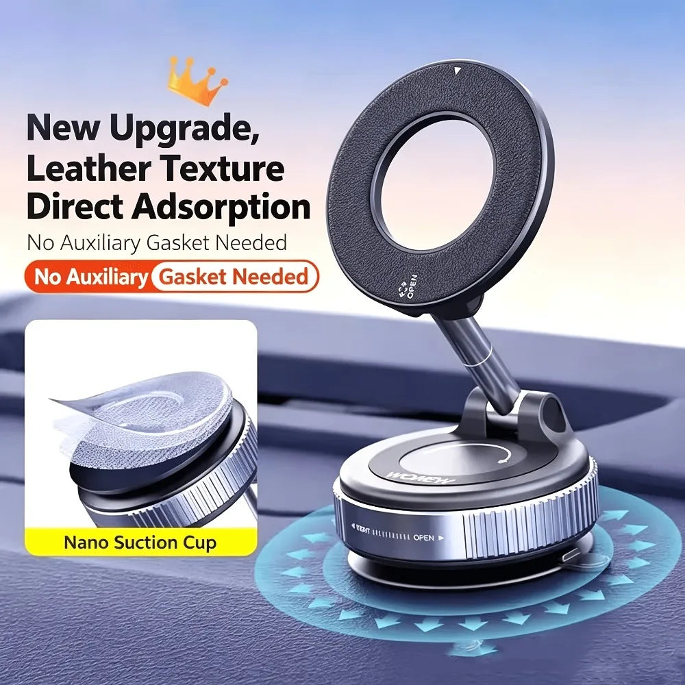Metal Magnetic Phone Tablet Stand Foldable 360° Desk & Car Mount Phone Tablet Stand Nixie