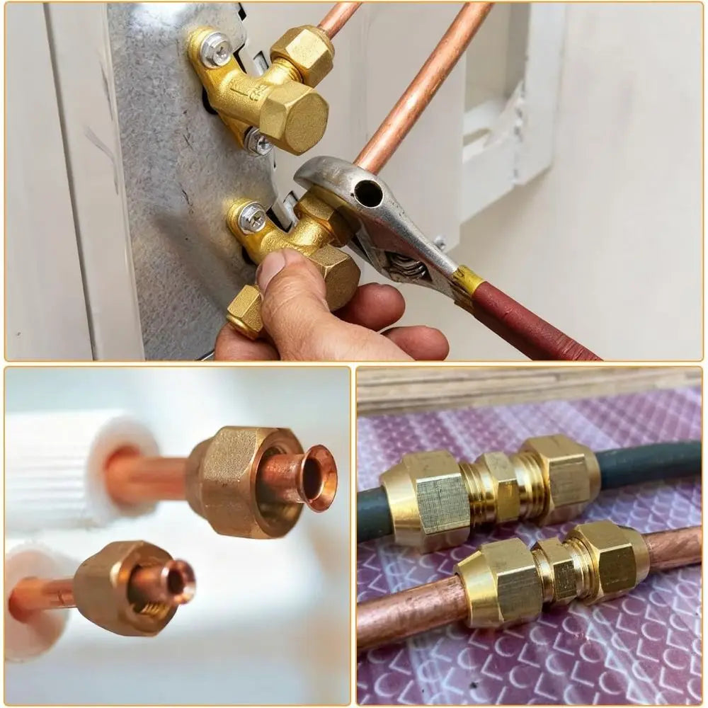 Brass Flare Nut Tube Fittings – 1/8" to 3/4" Sizes | Threaded Flare Tube Fitting Nixie