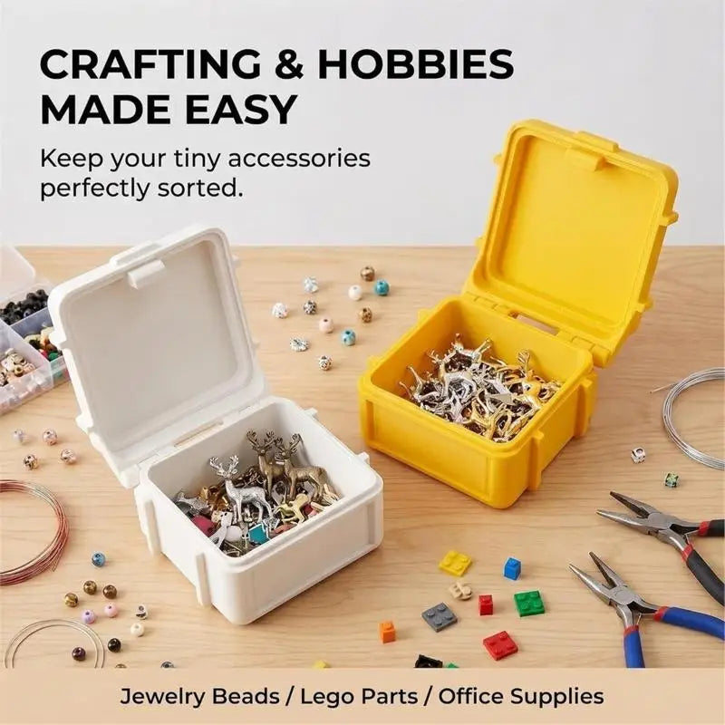 Stackable Hardware Storage Box for Screws, Nuts & Components