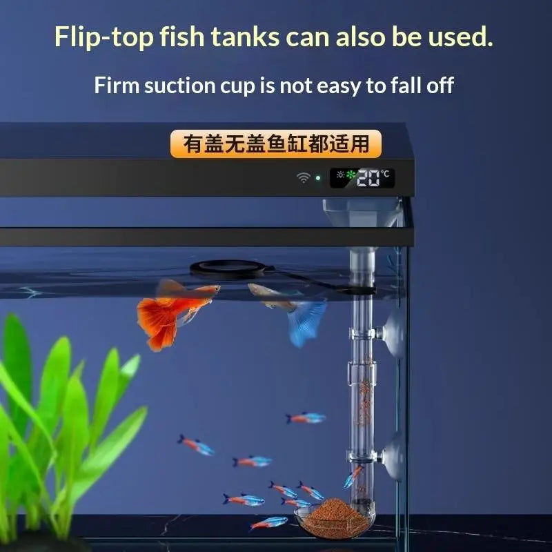 Telescopic Acrylic Aquarium Feeding Tube with Suction Cups Aquarium Feeder Tube Nixie