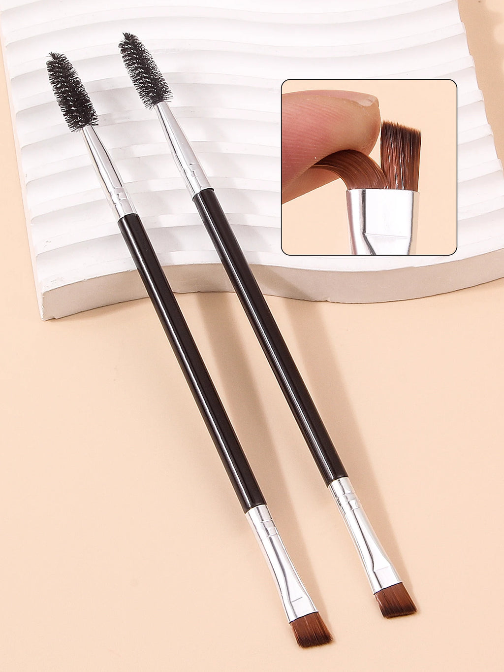 Dual-Head Eyeliner Eyebrow & Eyelash Makeup Brush – Nixie Makeup Brush Nixie
