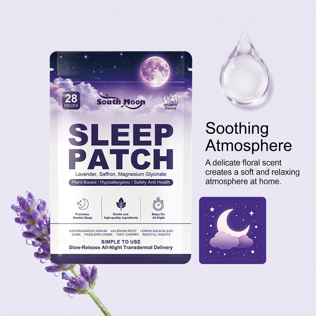 28PCS Lavender Sleep Patches – Overnight Slow-Release Stickers Sleep Wellness Patch Nixie
