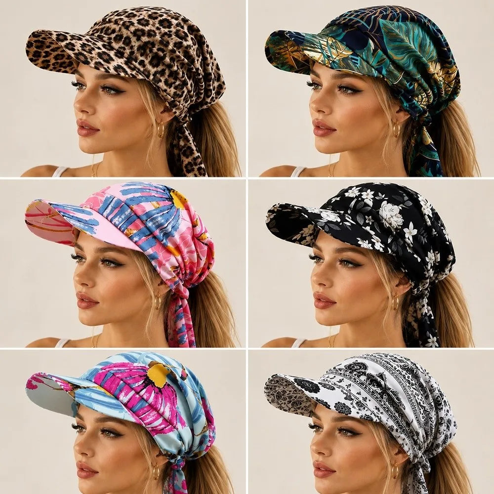 Vintage Printed Baseball Cap Breathable Bandana Hat | One Size Baseball Cap Nixie