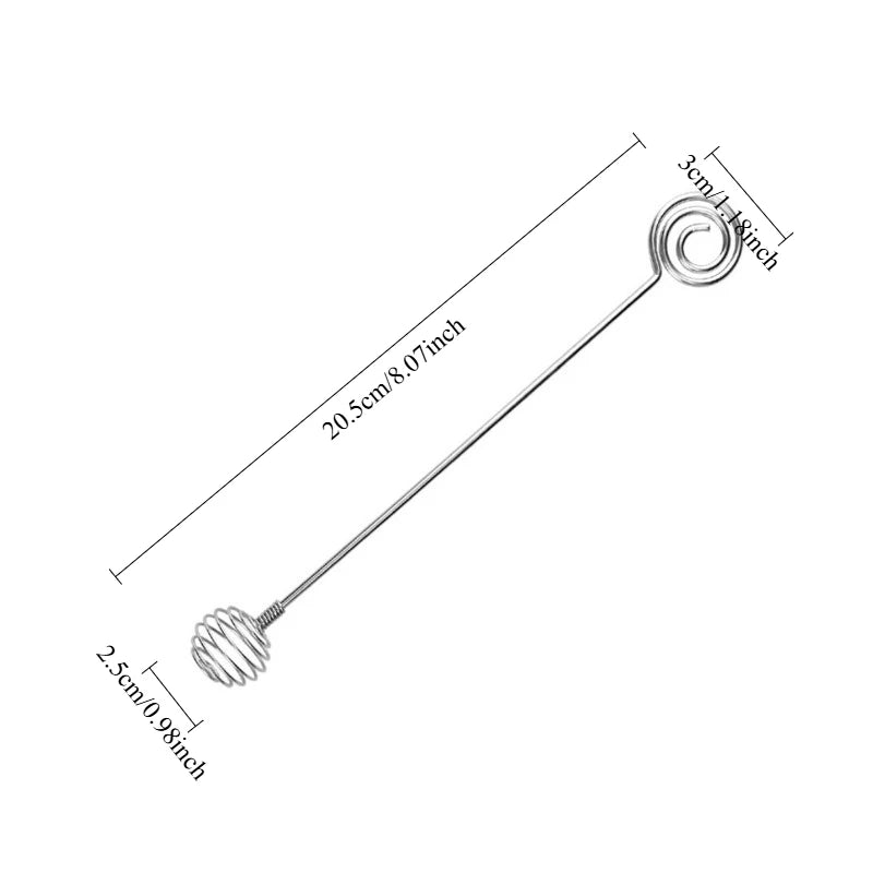 304 Stainless Steel Manual Mixer – Egg Beater & Cocktail Stirrer Manual Kitchen Mixer Nixie