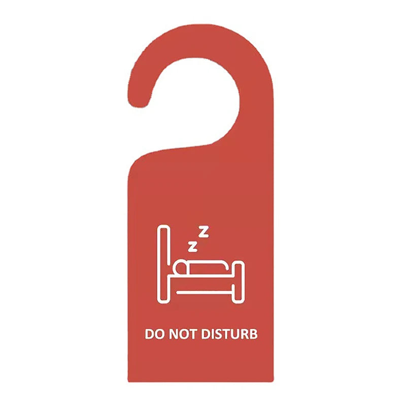 Double-Sided Do Not Disturb Door Sign – Red PVC Hanger Door Hanger Sign Nixie