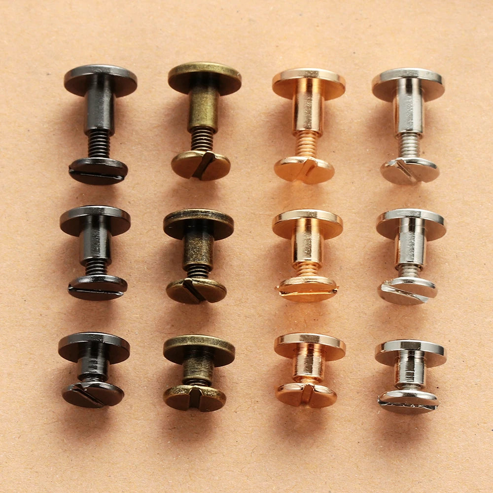 10Pcs Copper Screw Rivets 5/6.5/8mm – Leather Craft Bags Leather Craft Rivets Nixie