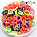 200–1000pcs Colorful Nylon Elastic Hair Bands for Women & Girls Elastic Hair Bands Nixie D3-1000PCS