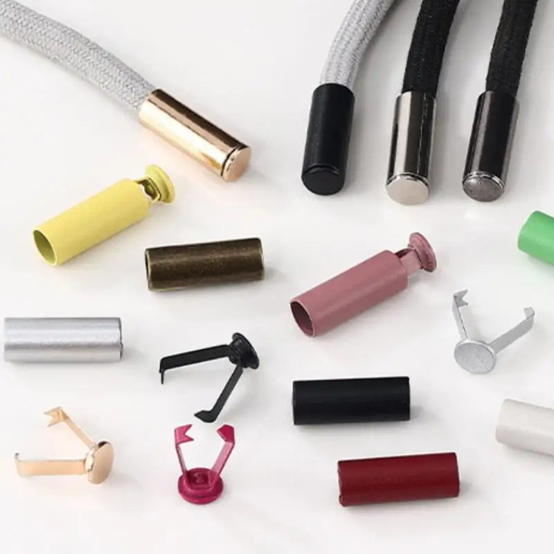 20Pcs Metal Cord End Stoppers for DIY Bags, Shoes & Lanyards Cord End Stoppers Nixie