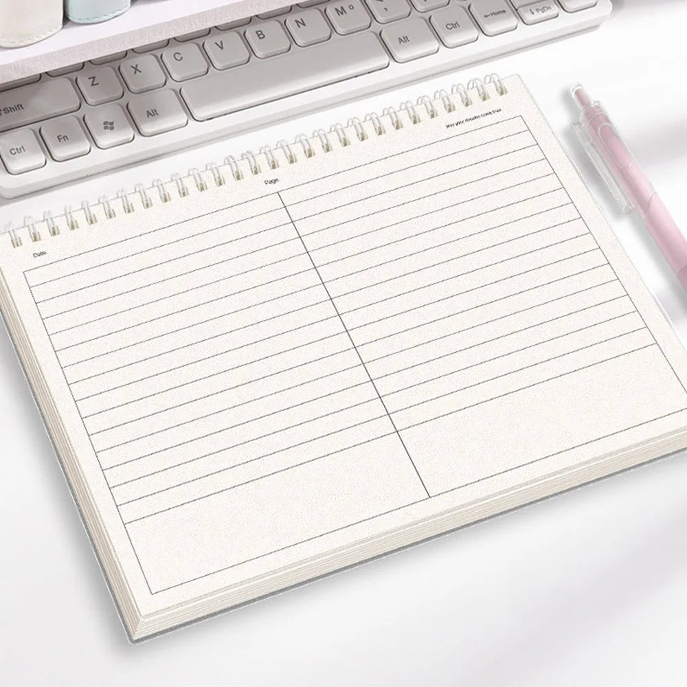 B5 Coil Notebook Grid & Lined Pages – Thick Paper Memopad