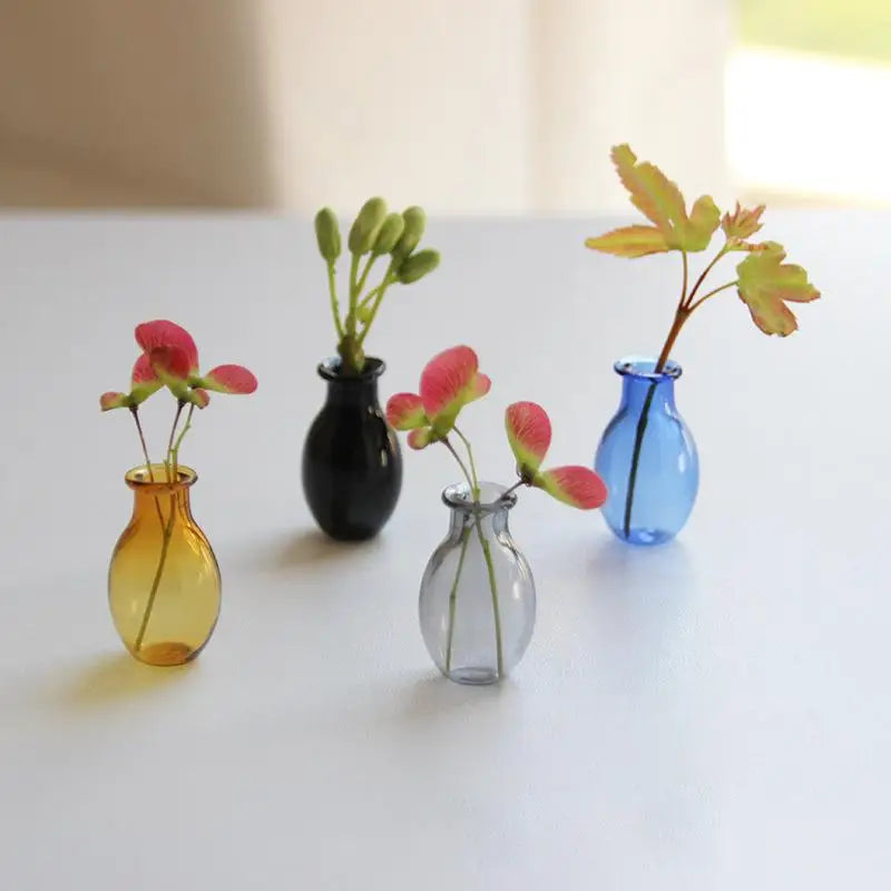 Mini Glass Vase Fridge Magnet – 3D Micro Landscape Flower Pot Decorative Fridge Magnet Nixie