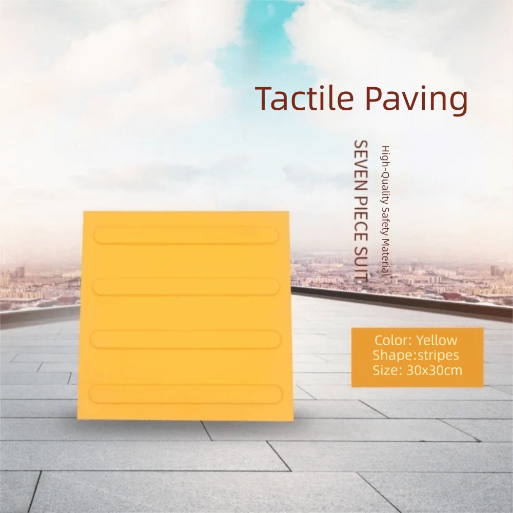 PVC Tactile Paving Blind Road Brick Self-Adhesive Floor Stickers Tactile Paving Tiles Nixie