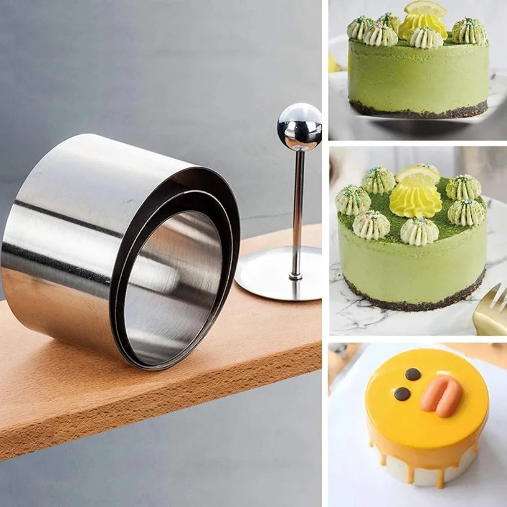 Round Stainless Steel Mold – Sushi, Onigiri & Mousse Cake