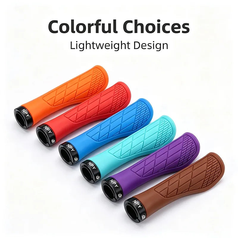 Ergonomic Lock-On MTB Bicycle Handlebar Grips | Non-Slip Bike Handlebar Grips Nixie