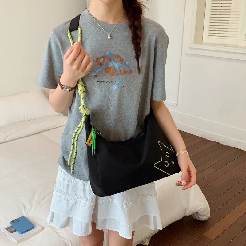 Women's Color-Block Embroidered Canvas Crossbody Bag | Nixie Canvas Crossbody Bag Nixie