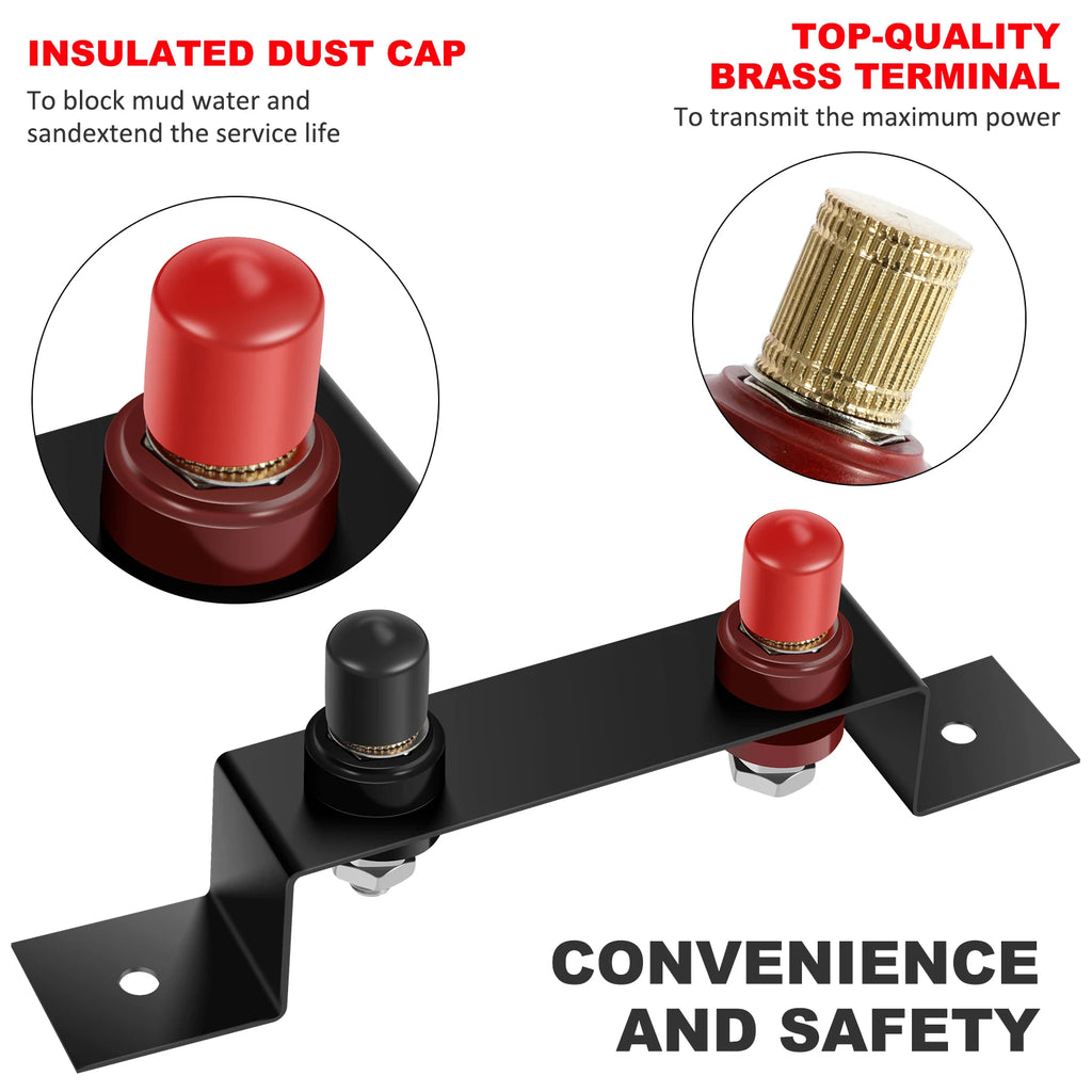 Waterproof Copper Battery Jump Post – Insulated Relocation Kit
