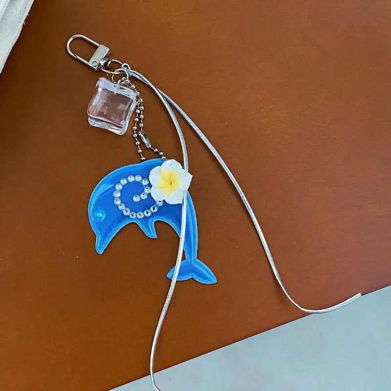 Y2K Cute Dolphin Keychain Bag Charm & Phone Strap Pendant Keychain Bag Charm Nixie A2