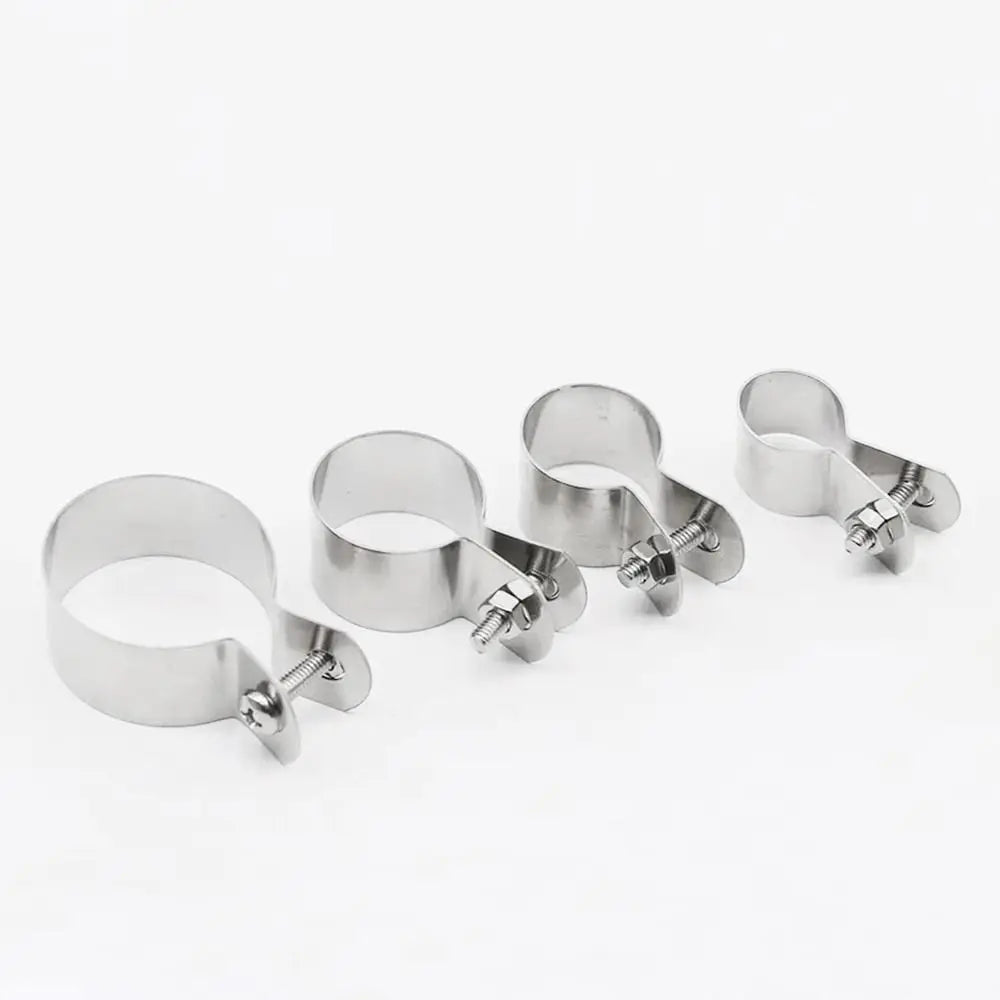 304 Stainless Steel Hose Clamp with Screws & Nuts – 10–60mm
