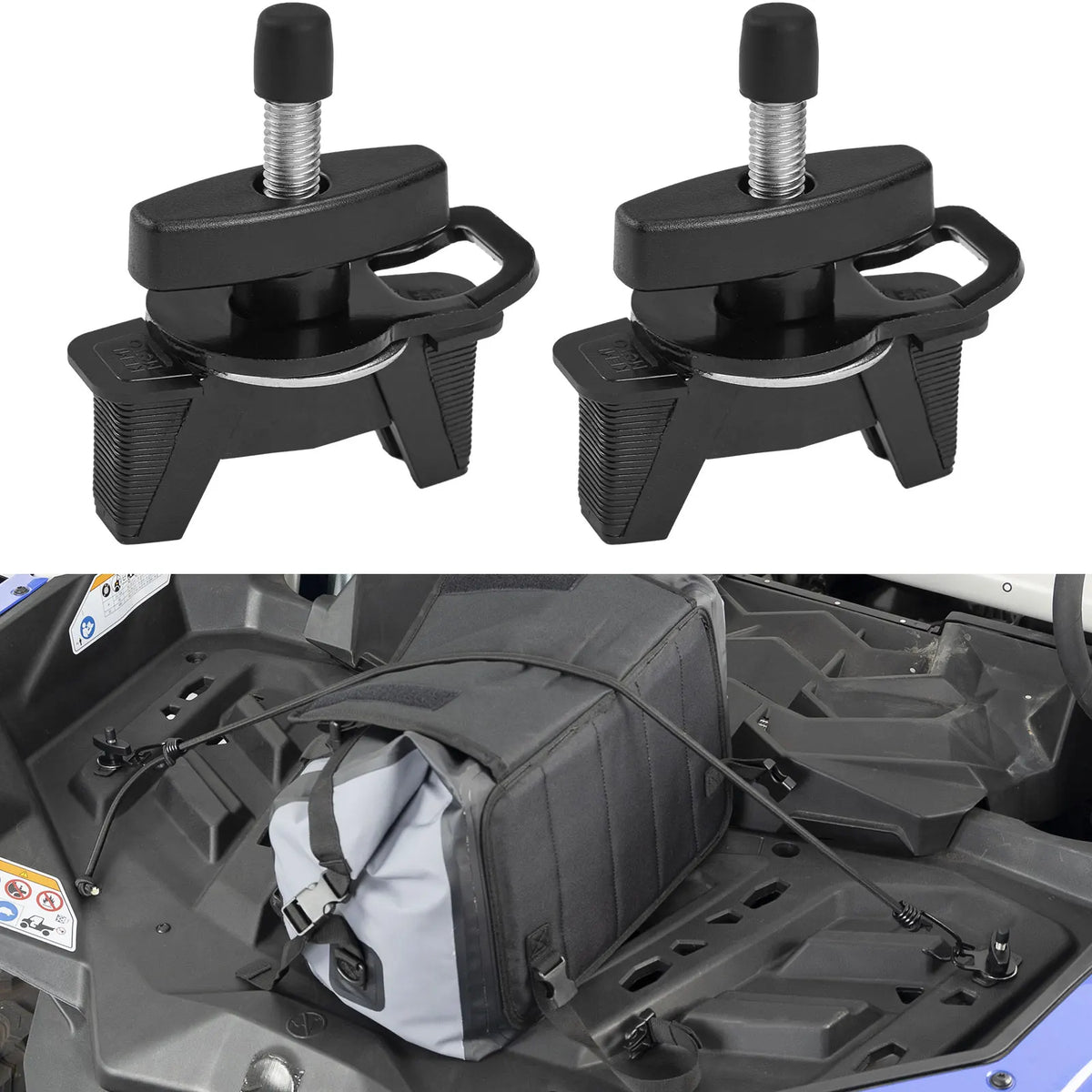 KEMITOUR LinQ Tie Down Anchor Kit – Can-Am Maverick & Sea-Doo UTV Cargo Anchor Nixie