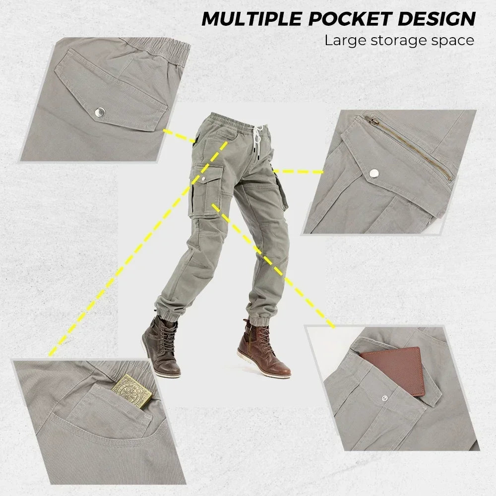 KEMITOUR Men's Motorcycle Riding Pants with Knee & Hip Guards Motorcycle Riding Pants Nixie