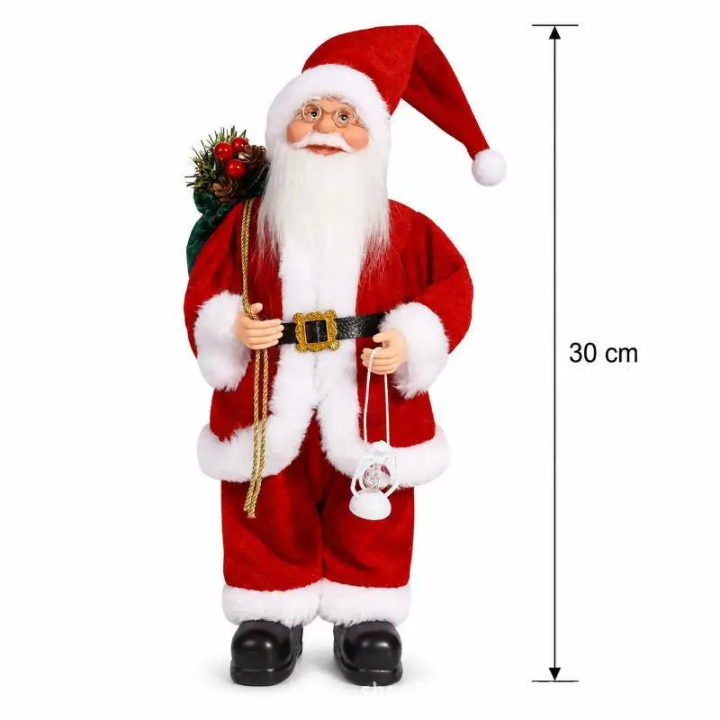 Santa Claus Standing Figurine – Handcrafted Christmas Decor
