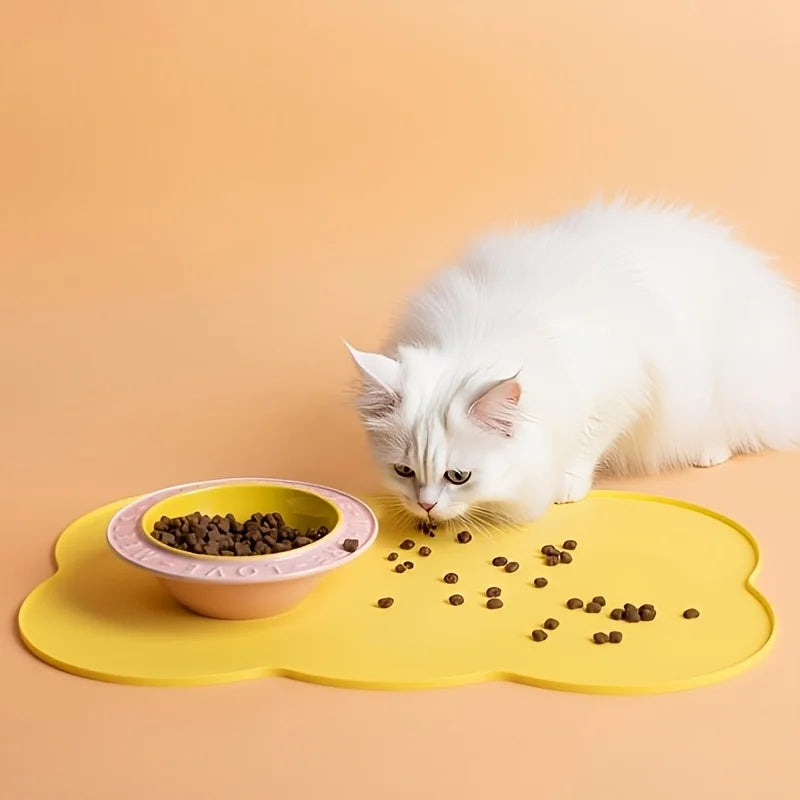 Silicone Pet Feeding Mat for Dogs & Cats | Waterproof Bowl Mat Pet Feeding Mat Nixie