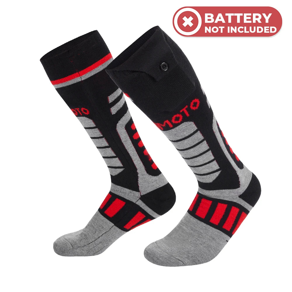 KEMITOUR Electric Heated Socks – Forefoot Warming, Men & Women Electric Heated Socks Nixie Red L