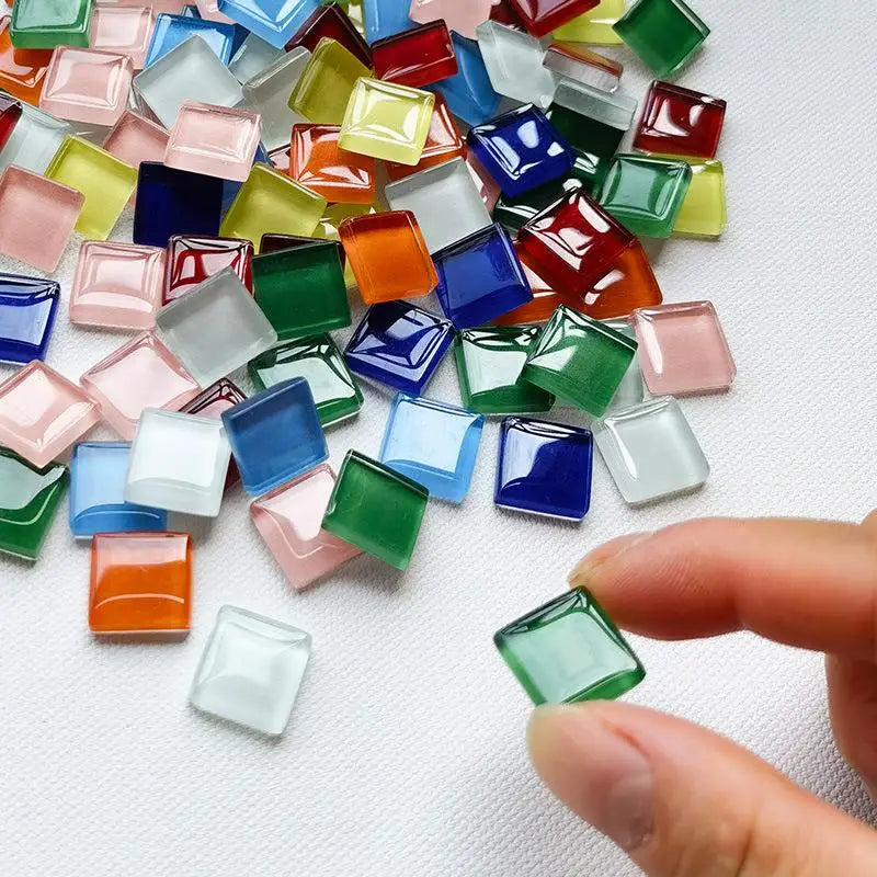 1.5cm Crystal Mosaic Tiles 50 Colors 200g – DIY Craft & Decor Mosaic Craft Tiles Nixie
